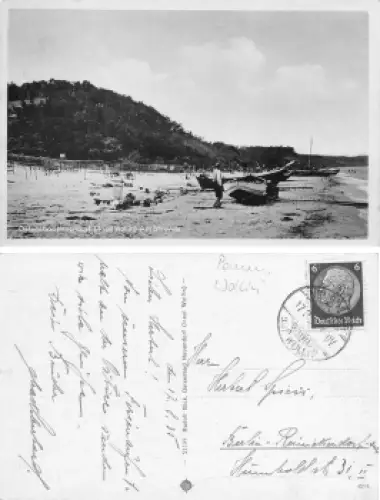 Neuendorf Ostseebad Insel Wollin Pommern Strand Wiselka o 1935