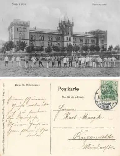 Stolp Pommern Husarenkaserne Slupsk o 1909