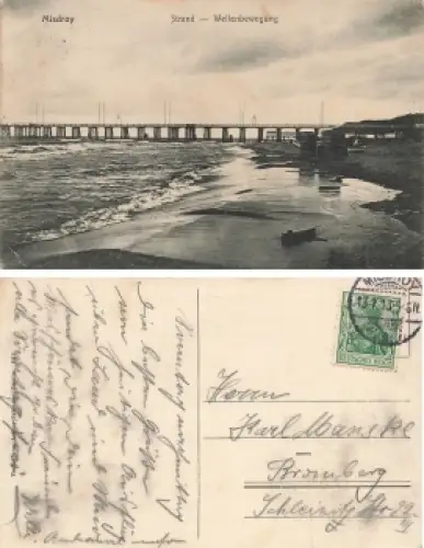 Misdroy Insel Wollin Pommern Seebrücke Miedzyzdroje o 1913