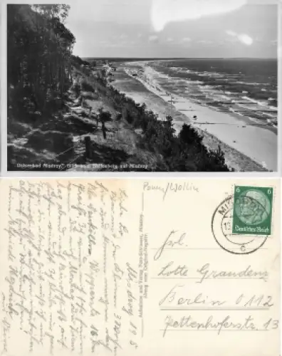 Misdroy Insel Wollin Pommern vom Kaffeeberg Miedzyzdroje o 1934