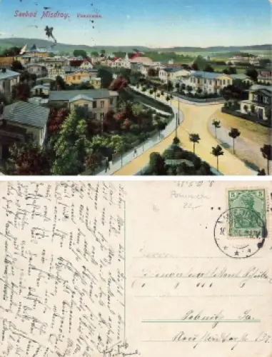 Misdroy Insel Wollin Pommern Panorama Miedzyzdroje o 1914