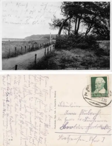 Misdroy Insel Wollin Pommern Quistorp Promenade Miedzyzdroje o 1935