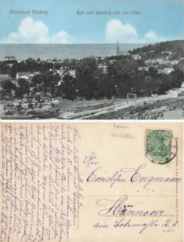 Misdroy Insel Wollin Pommern vom Spitzberg Miedzyzdroje o 1915