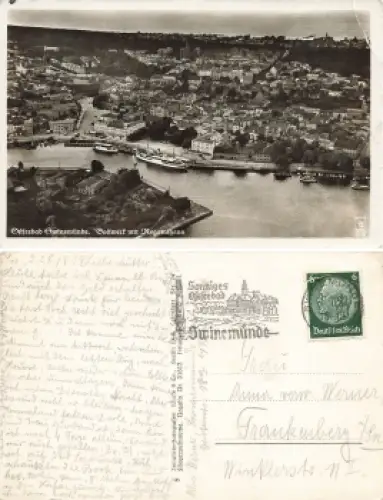 Swinemünde Pommern Bollwerk mit Regattahaus Swinoujscie o 1939