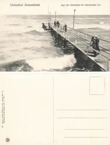 Swinemünde Pommern Seebrücke Swinoujscie * um 1910