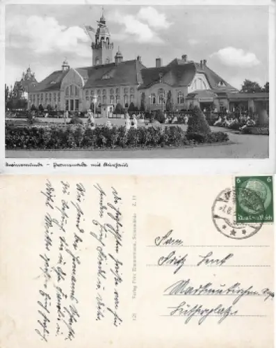 Swinemünde Pommern Promendae mit Kurhaus Swinoujscie o 1936