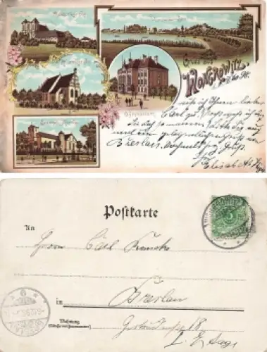 Wongrowitz Posen Litho Wagrowiec o 1898