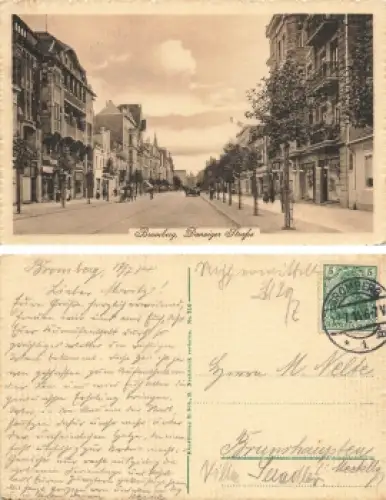 Bromberg Posen Danziger Strasse  Bydgoszcz o 1914