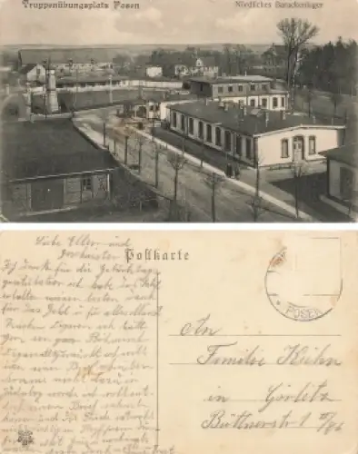Posen Truppenübungsplatz Poznan o um 1915