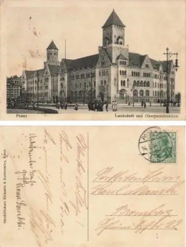 Posen Oberpostdirektion Poznan o 1914