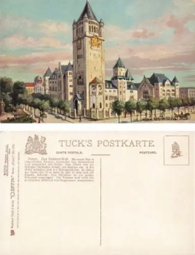 Posen Kaiserschloss Künstlerkarte Tucks Oilette Poznan * um 1920