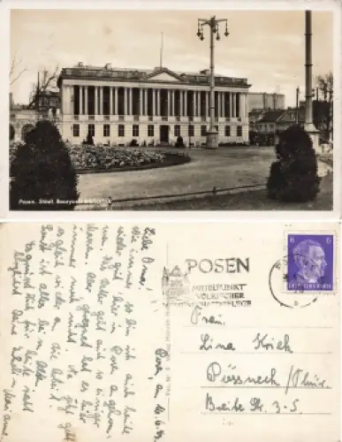 Posen Raczynski Bibliothek Poznan o 1943