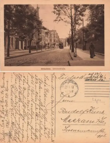 Graudenz Westpreussen Schützenstraße Grudziadz o 1917