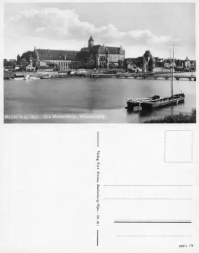 Marienburg Westpreussen Wasserseite Malbork * um 1930