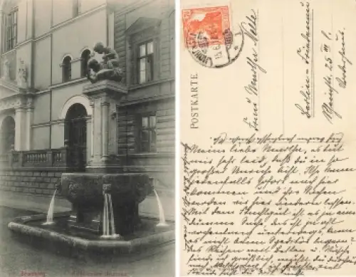 Bromberg Posen Kupffender Brunnen Bydgoszcz o 1917