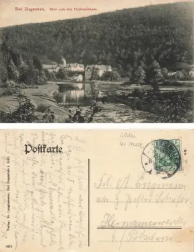 Bad Ziegenhals Schlesien vom Ferdinandsbad Glucholazy o 1907