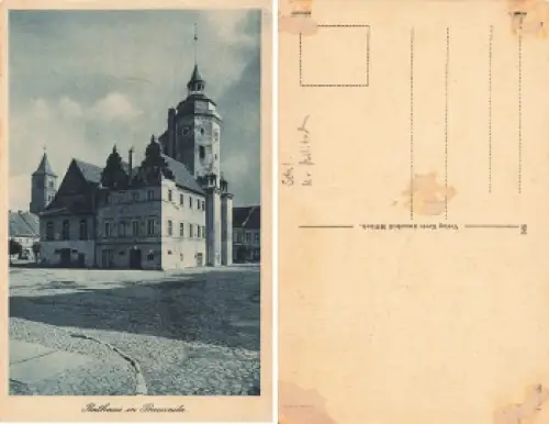 Prausnitz Schlesien Rathaus Prusice * um 1930