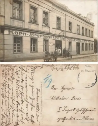 Patschkau Schlesien Korn-Brennerei Alfred Ronge Dampfbrauerei Paczkow Echtfoto-AK um 1910