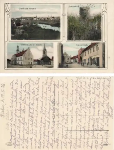 Priebus Schlesien Saganerstrasse Przewoz gebraucht 1926