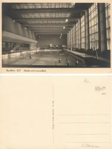 Beuthen Oberschlesien Hallenschwimmbad Bytom * um 1930