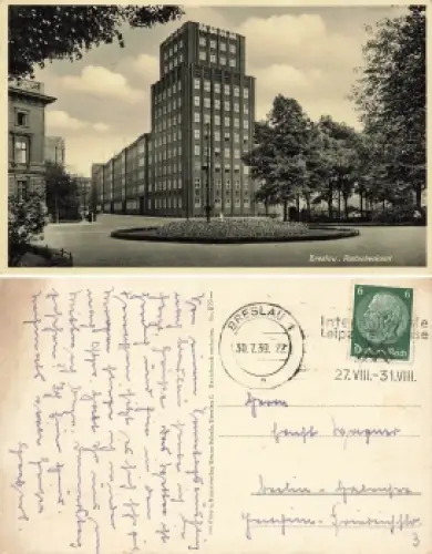 Breslau Schlesien Postscheckamt Wroclaw o 1939