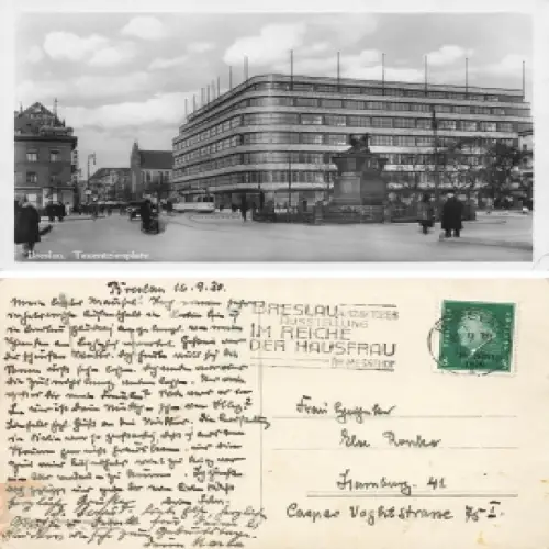 Breslau Schlesien Tauentzienplatz Wertheim Kaufhaus Wroclaw o 1930