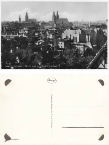 Breslau Schlesien von der Liebichshöhe Wroclaw * um 1930