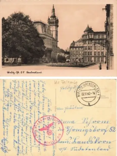 Bielitz Oberschlesien Landratsamt Bielsko-Biała Feldpost Der Standortälteste 1942