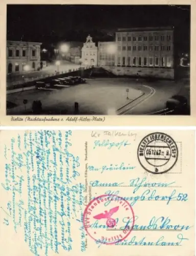 Bielitz Oberschlesien Adolf Hitler Platz Bielsko-Biała Feldpost Der Standortälteste 194