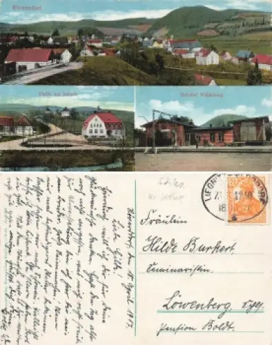 Röversdorf Schlesien Bahnhof Willenberg Tremesna o 1917