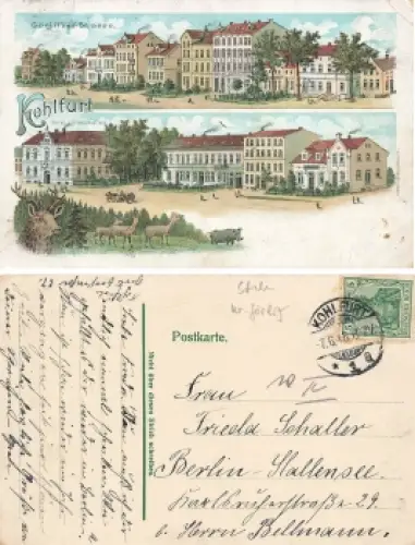 Kohlfurt Schlesien Litho Görlitzer Strasse Wegliniec o 1915