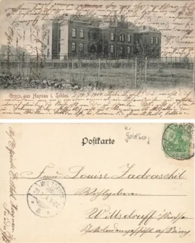 Haynau Schlesien Krankenhaus Chojnow o 1904