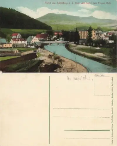 Seitenberg Biele Schlesien Hotel zum Preuss. Hofe Stronie Slaskie * 1907
