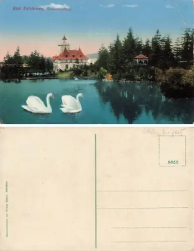 Bad Salzbrunn Schlesien Schwedenteich Szczawno-Zdroj * um 1920