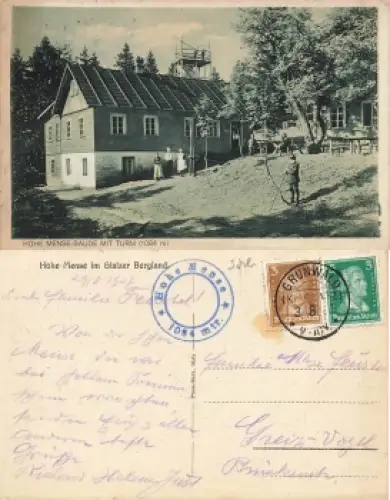 Hohe Mense Baude Adlergebirge  Schlesien o 1927