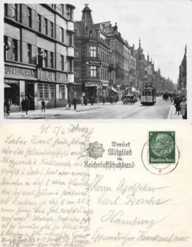 Gleiwitz Oberschlesien Wilhelmstrasse Gliwice o 1940
