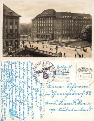 Gleiwitz Haus Oberschlesien Gliwice Feldpost 1. Standortbtl. 3.b.V. o 1942