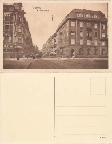 Gleiwitz Oberschlesien Wilhelmstrasse Gliwice * um 1930