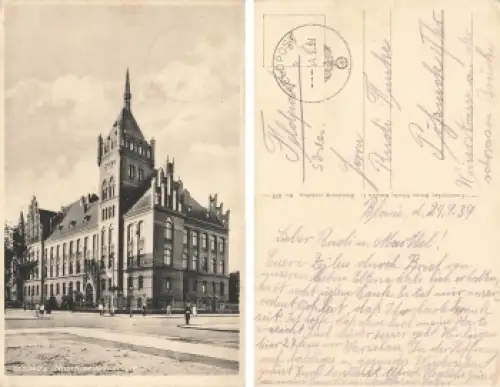 Gleiwitz Oberschlesien Maschinenbauschule Gliwice Feldpost 1939