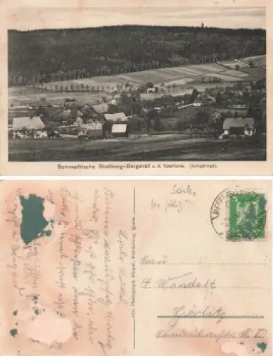 Straßberg-Bergstraß an der Tafelfichte Isergebirge Schlesien Czerniawa Zdroj o 1926