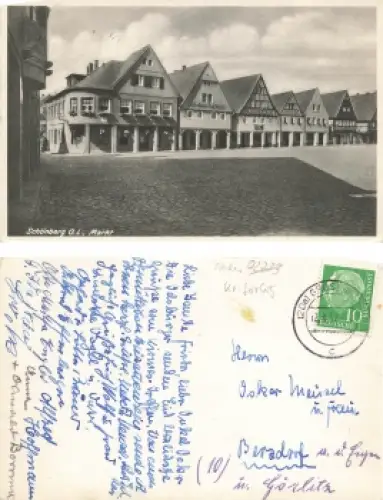 Schönberg Oberlausitz  Markt Sulikow o 1957