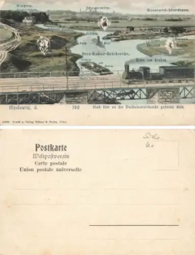 Myslowitz Schlesien Drei Kaiser Reichsecke Myslowice * um 1900