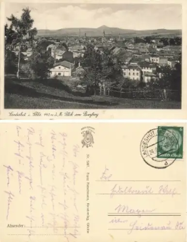 Landeshut Schlesien vom Burgberg  Kamienna Gora o 1937