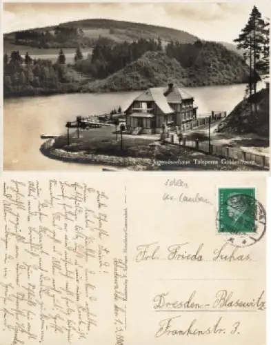 Marklissa Schlesien Talsperre Goldentraum Jugendseehaus Lesna o 1930