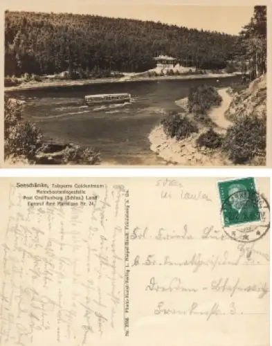 Marklissa Schlesien Talsperre Goldentraum Seeschänke Lesna o 1929