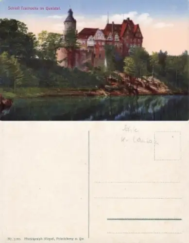 Schloss Tzschocha im Queistal Schlesien Zamek Czocha * um 1920