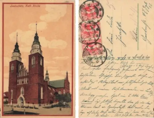 Leobschütz Schlesien Kirche Glubczyce o 1921