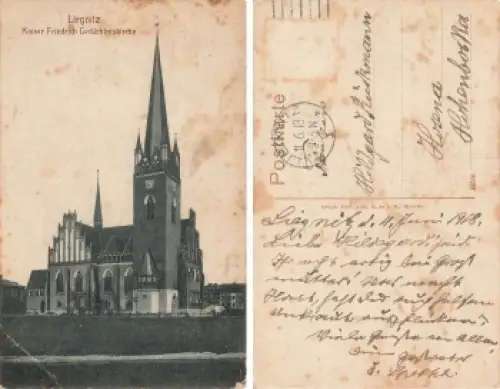 Liegnitz Schlesien Kaiser Friedrich Gedächtniskirche Legnica o 1918