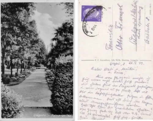 Liegnitz Schlesien Palmengarten Legnica o 1943
