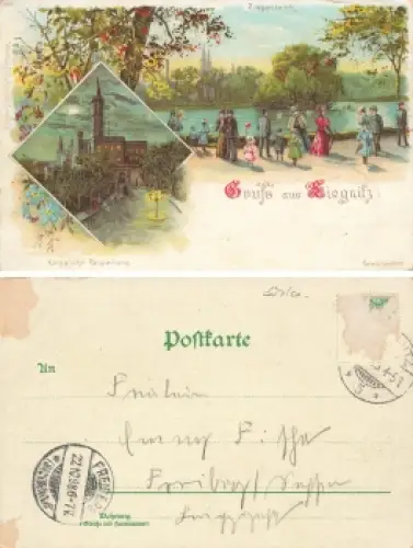 Liegnitz Schlesien Litho Legnica o 1898